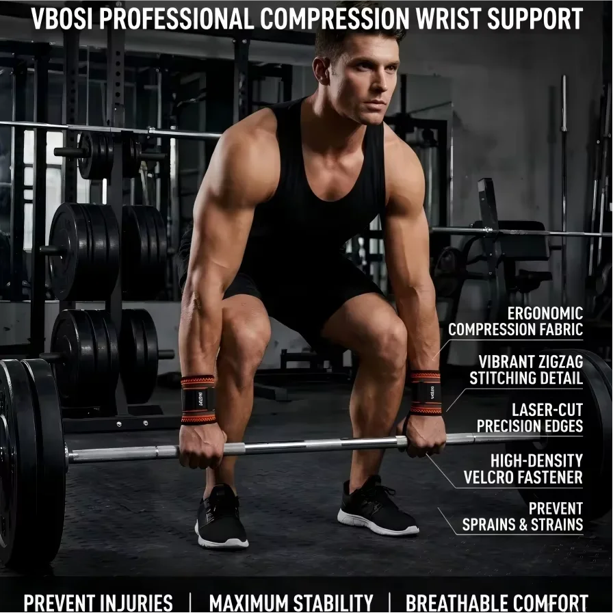 VBOSI Adjustable Wrist Wraps S - đánh giá và giá Crossfit Workout Gear
